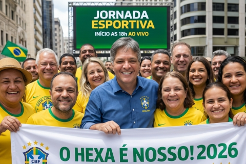 O Hexa é Nosso! Rede Cidade Sat inicia Jornada Esportiva às 18h com Brasil x Marrocos e presença de Ivete Sangalo