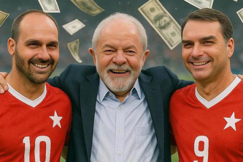 Danilo Gentili diz que Eduardo e Flávio Bolsonaro jogam no time de Lula