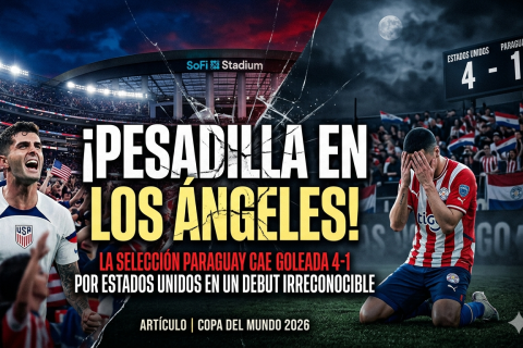 Estreia de pesadelo: Paraguai decepciona e é goleado pelos EUA por 4 a 1 na Copa do Mundo