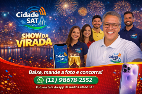 Rede Cidade SAT promove Festa da Virada com interação do público e sorteio especial RedeSat