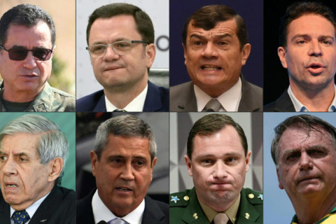 Jair Bolsonaro e seus colaboradores: os oito acusados pela trama golpista