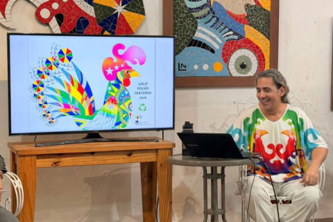 Galo Folião Fraterno homenageia Dom Helder Câmara e Nise da Silveira Escultura celebra em 2026 a fraternidade e a saúde mental