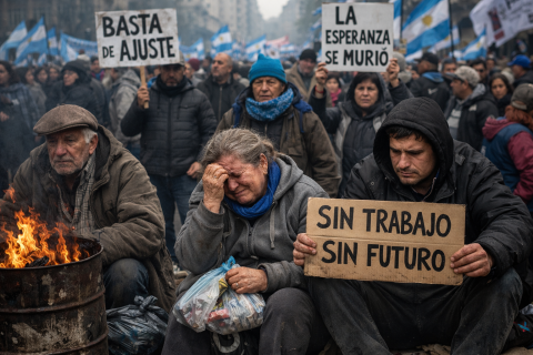 ARGENTINA EM ALERTA: TRABALHADORES REAGEM E DIZEM QUE ESPERANÇA ACABOU COM POLÍTICAS ECONÔMICAS DO GOVERNO