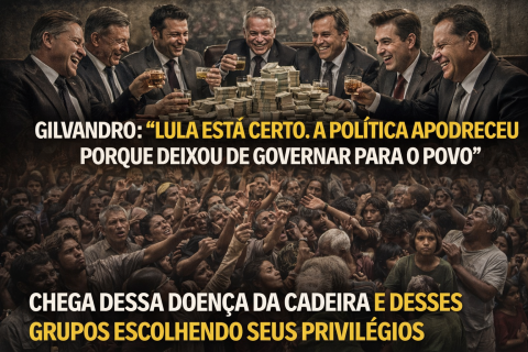 Gilvandro: “Lula está certo. A política apodreceu porque deixou de governar para o povo”