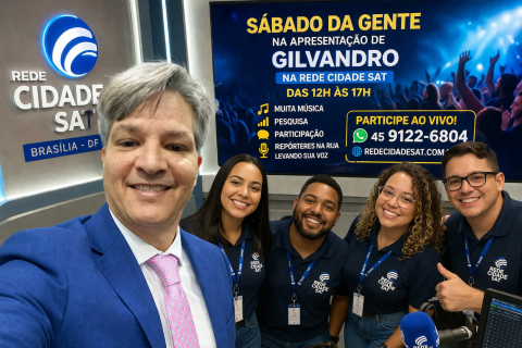 🎙️ Gilvandro comanda o “Sábado da Gente” na Rede Cidade SAT